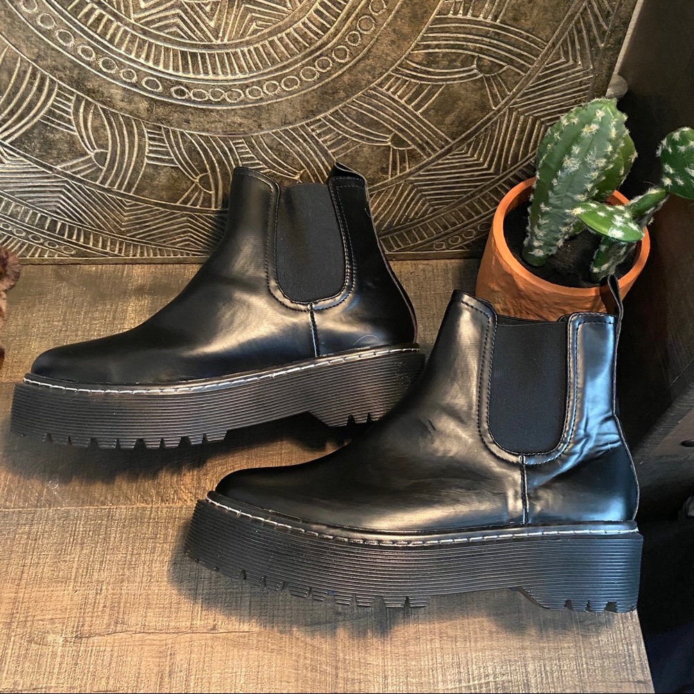 Platform Ankle Boots